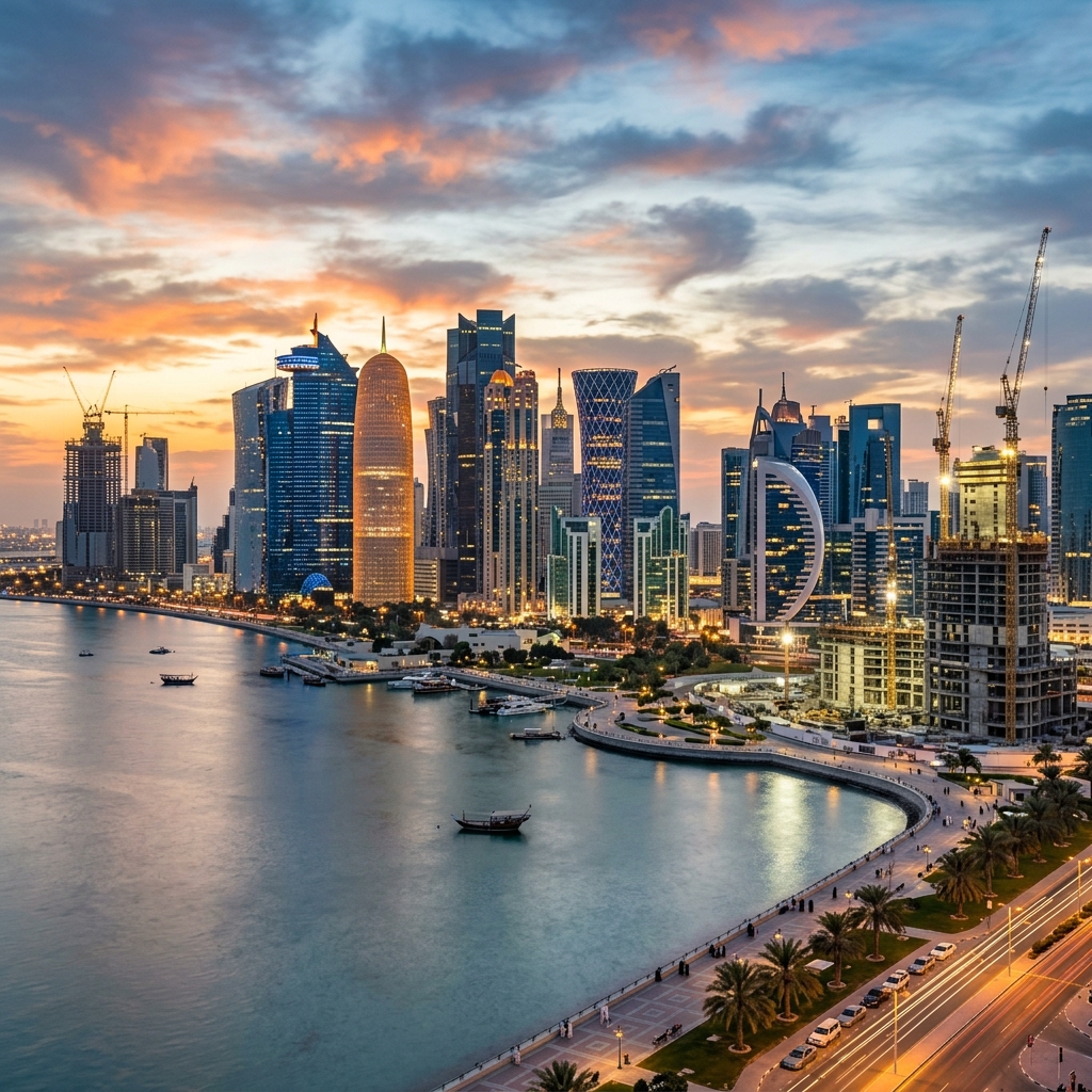 Doha Qatar Skyline